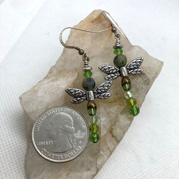 Vintage Lot of 4 Pairs Beaded Dangle Drop Earrings Sterling 925 Silver 11g - Picture 3 of 7